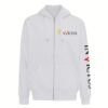 Invictus Hoodies Zip – With 3 Print - Hvid, S