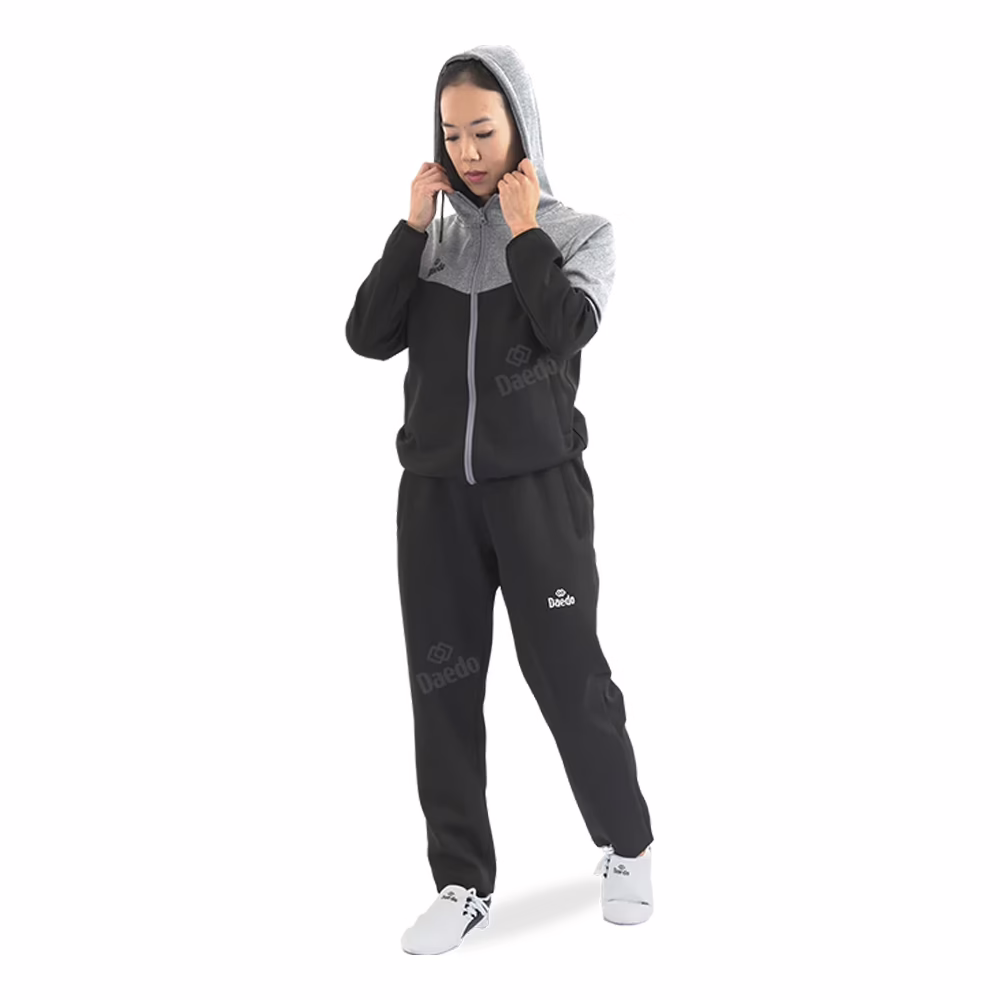 Daedo Hoodie Sweatshirt Grå/ Sort