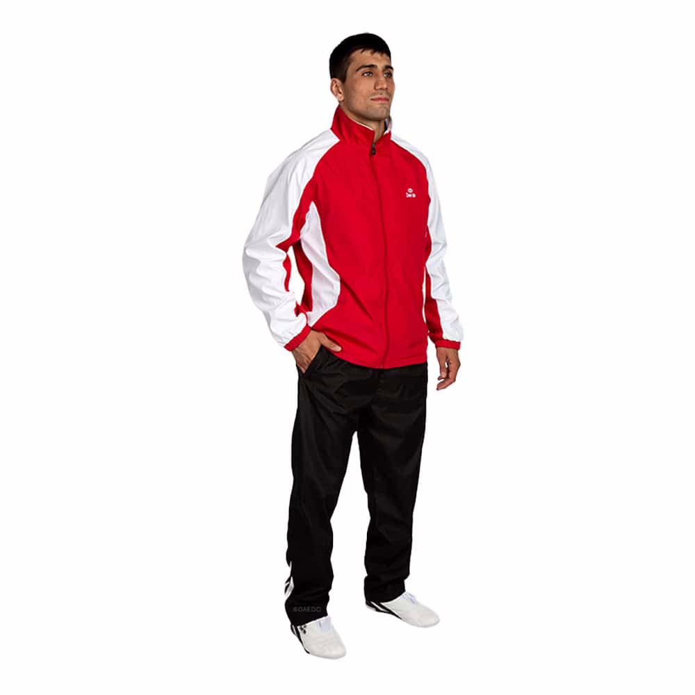 Daedo Tracksuit Hvid/Rød & Sort